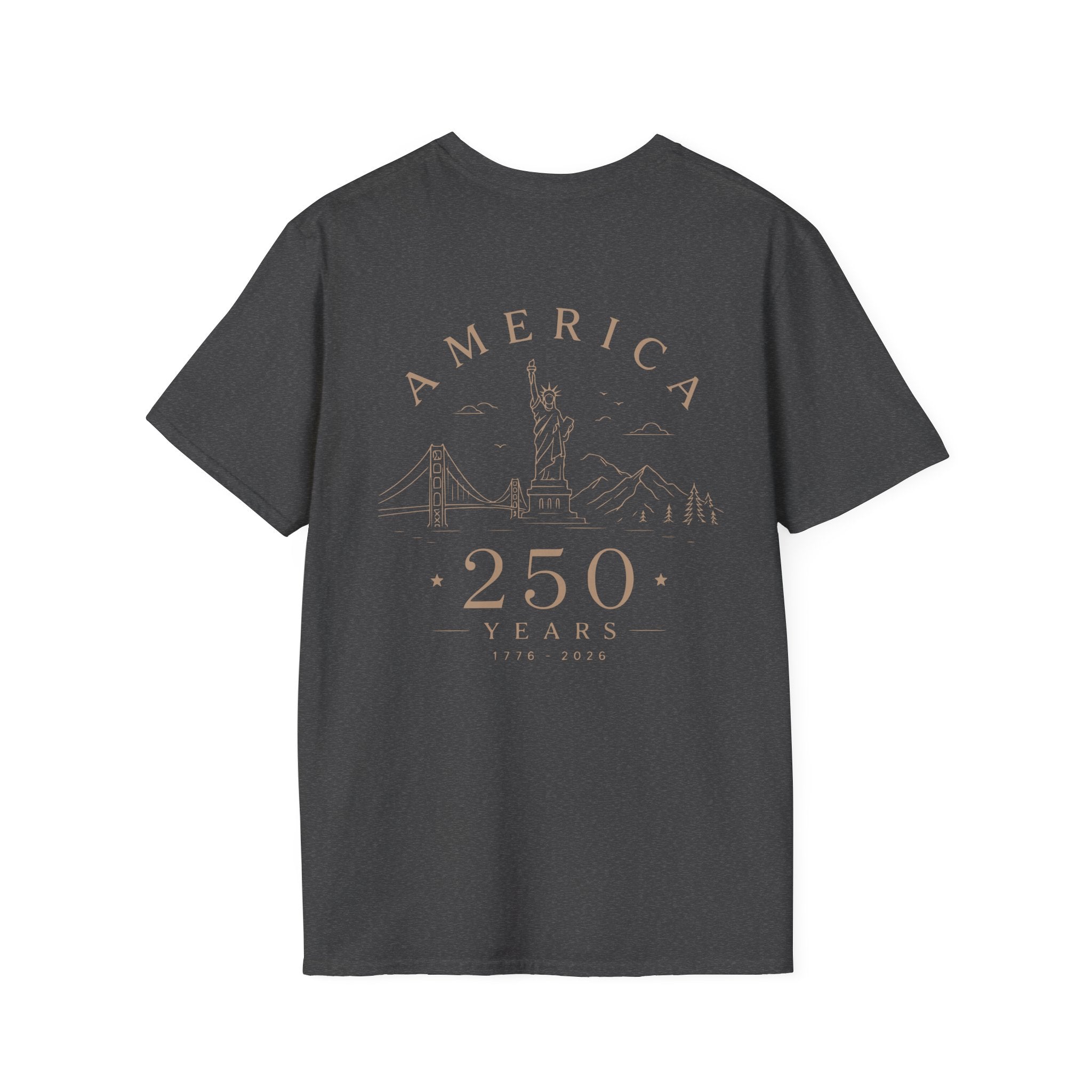 America 250 Years Commemorative T-Shirt | Minimal Patriotic Tee