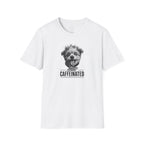 Stay Caffeinated Dog T-Shirt — Cute Pup Coffee Lover Tee