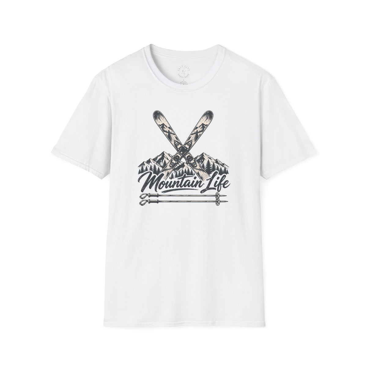 Mountain Life Ski T-Shirt - Retro Skiing Graphic - Unisex