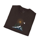 Backcountry Skier T-Shirt | Nature Minimalist Outdoor | Sunset Skier