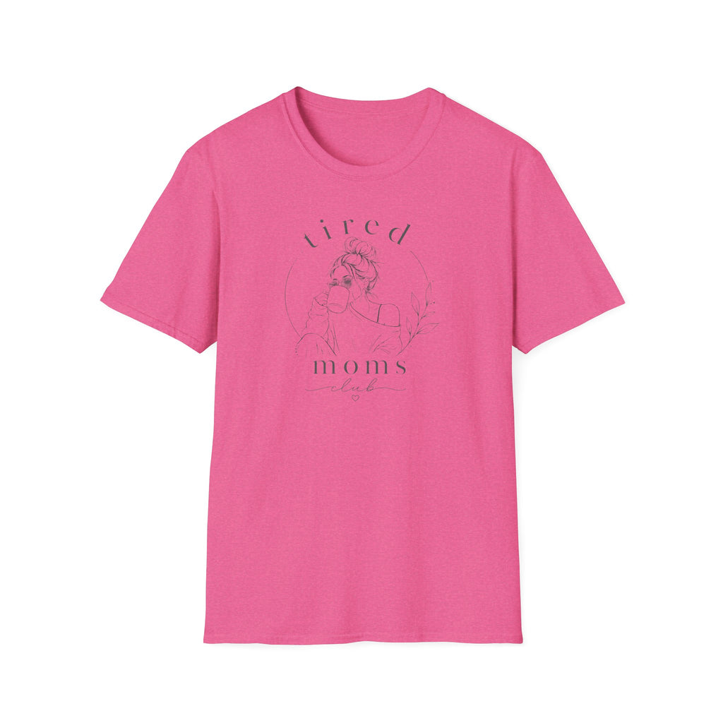 Tired Moms Tee — Minimal Coffee & Mom Life Graphic T-Shirt