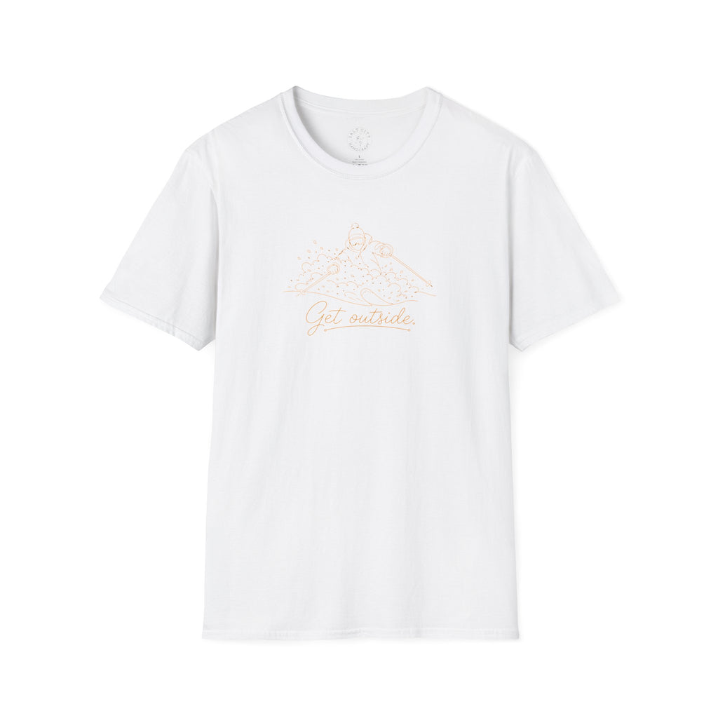Outdoors T-Shirt — Get Outside Mountain Graphic Outdoor Adventure Tee