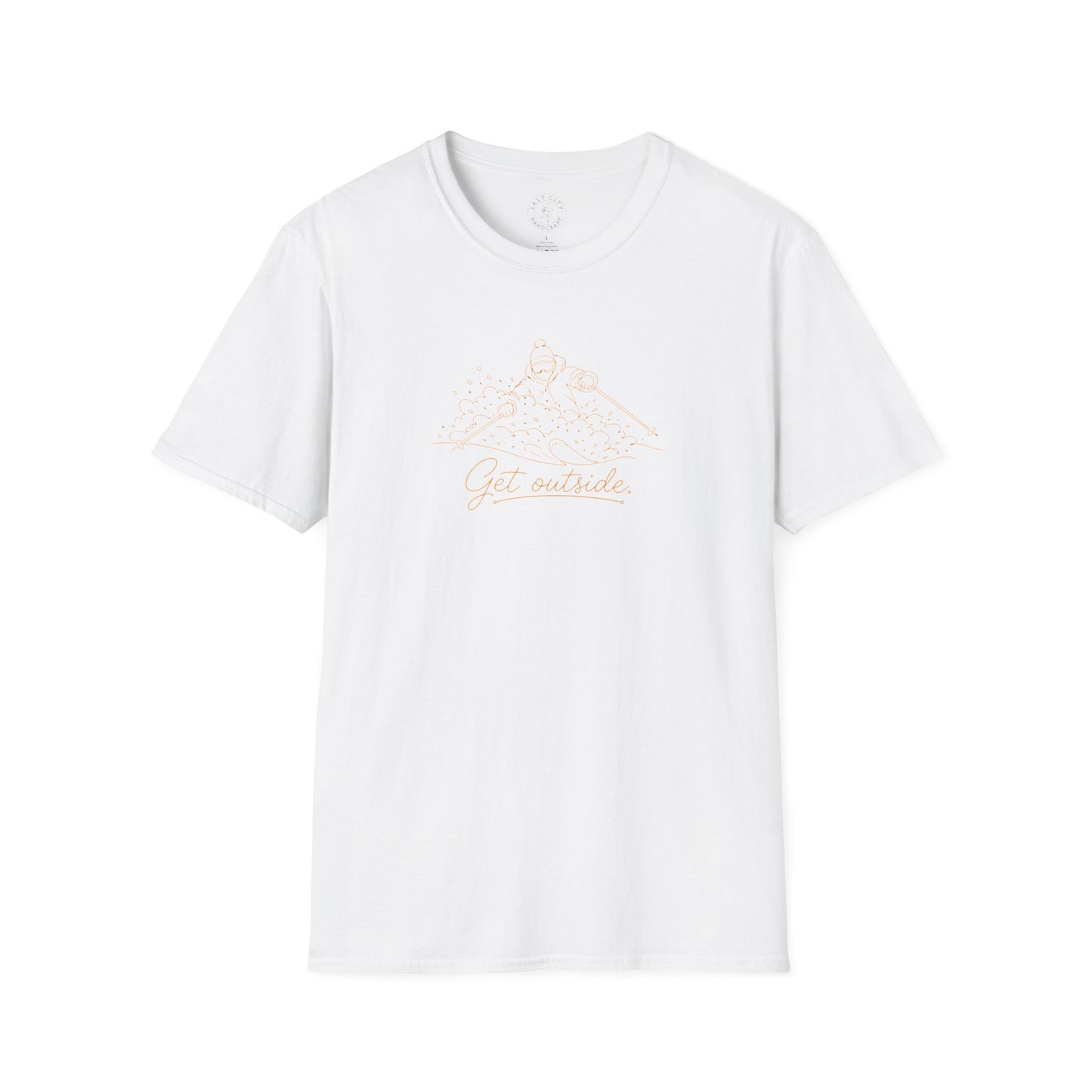 Outdoors T-Shirt — Get Outside Mountain Graphic Outdoor Adventure Tee