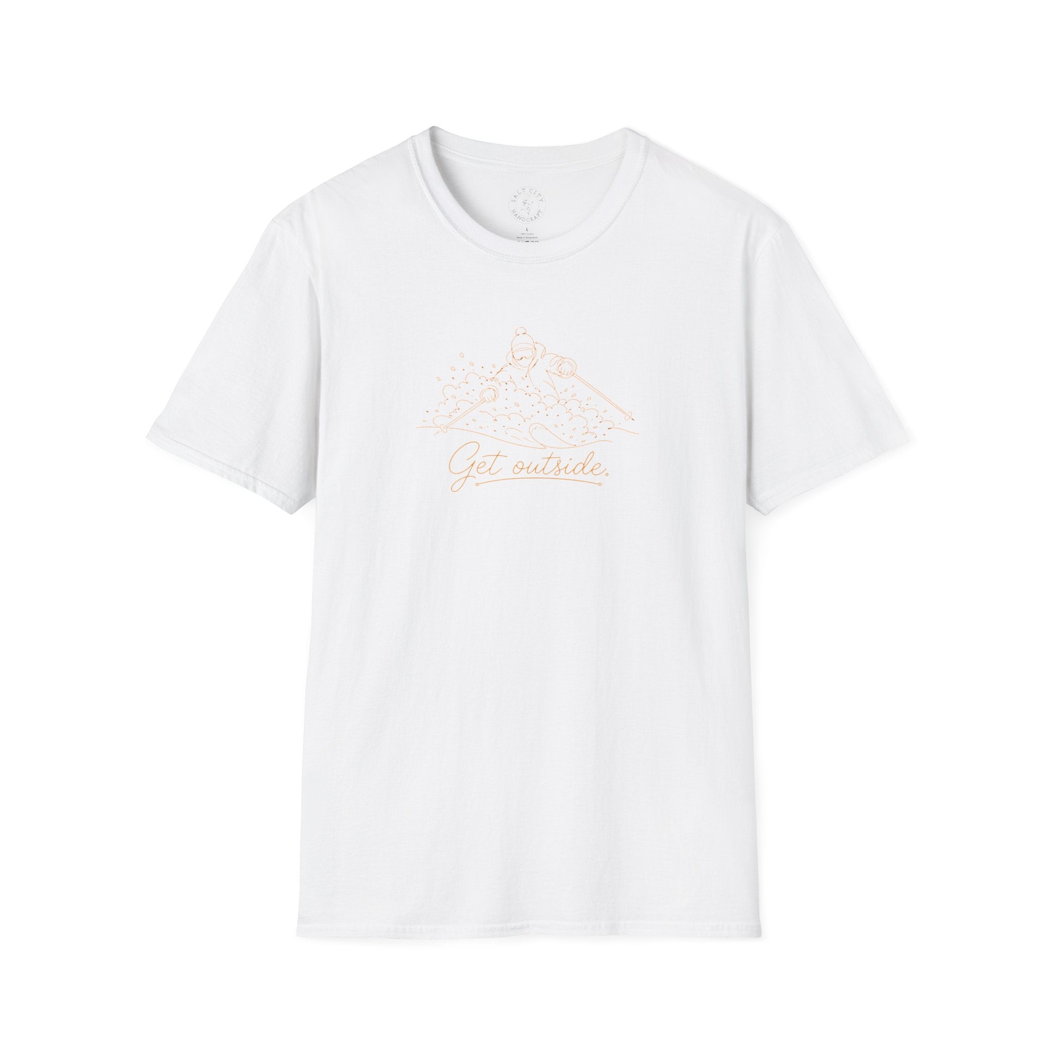 Outdoors T-Shirt — Get Outside Mountain Graphic Outdoor Adventure Tee