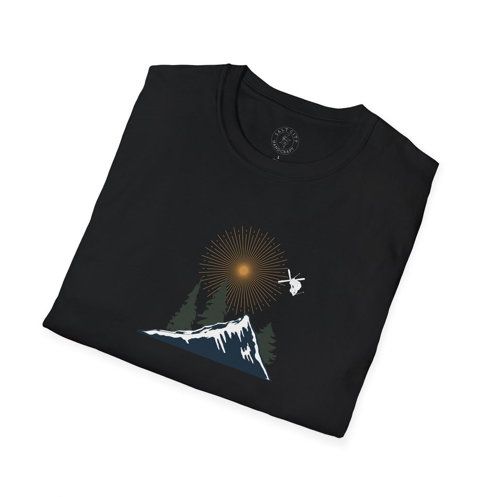 Backcountry Skier T-Shirt | Nature Minimalist Outdoor | Sunset Skier