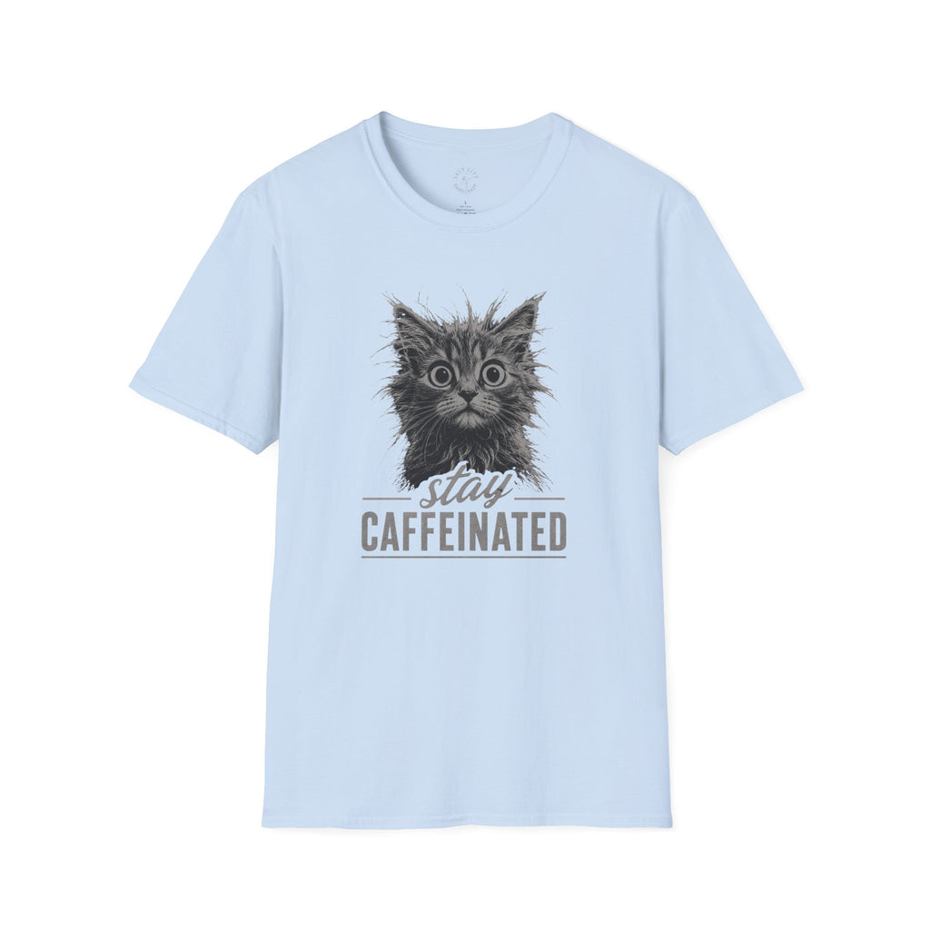 Stay Caffeinated Cat T-Shirt | Cat Tee