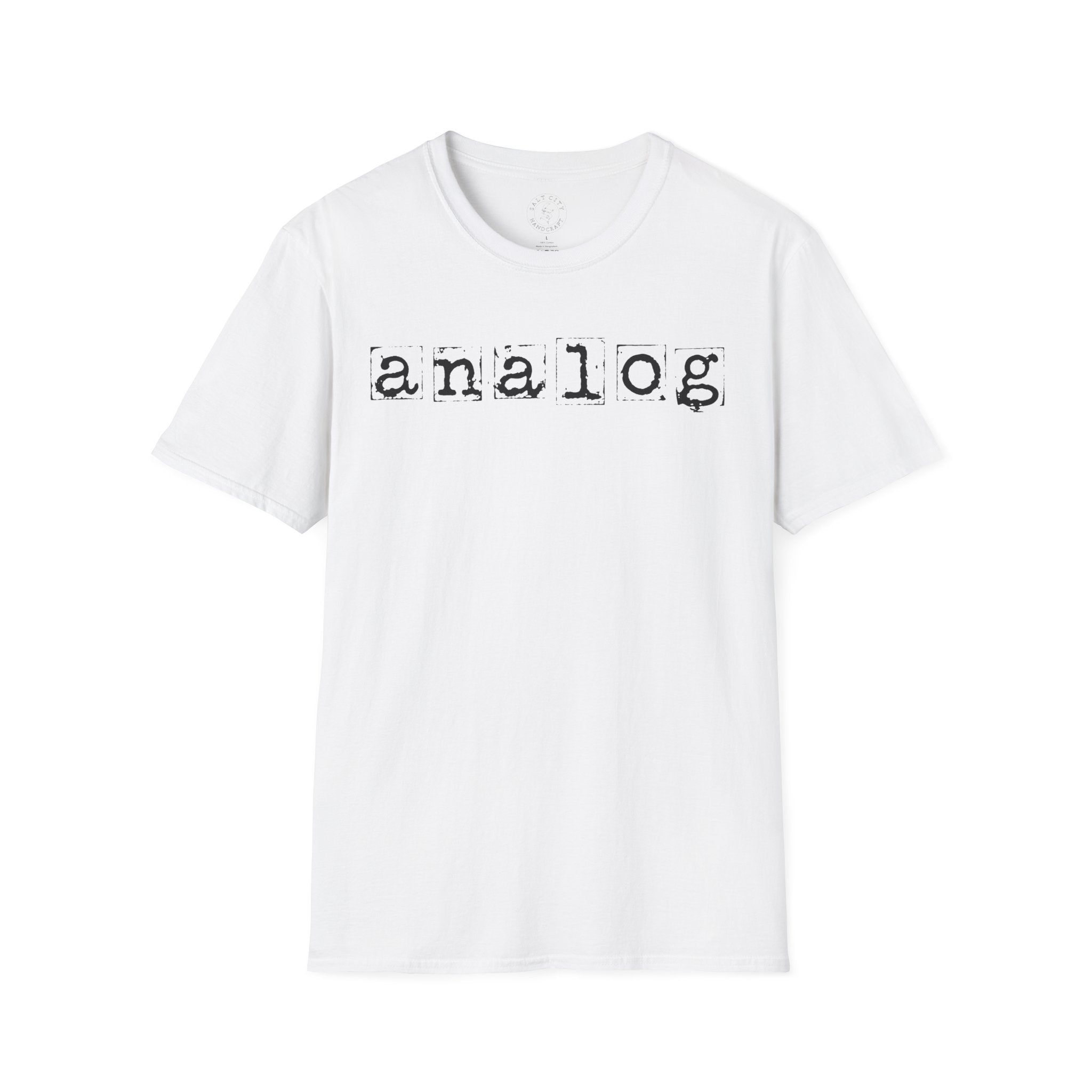 Analog Typewriter Graphic T-Shirt — Vintage Retro Tech Tee