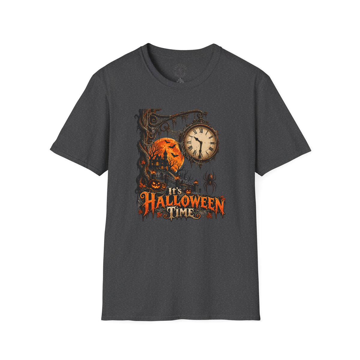 Halloween Time Spider Clock T-Shirt