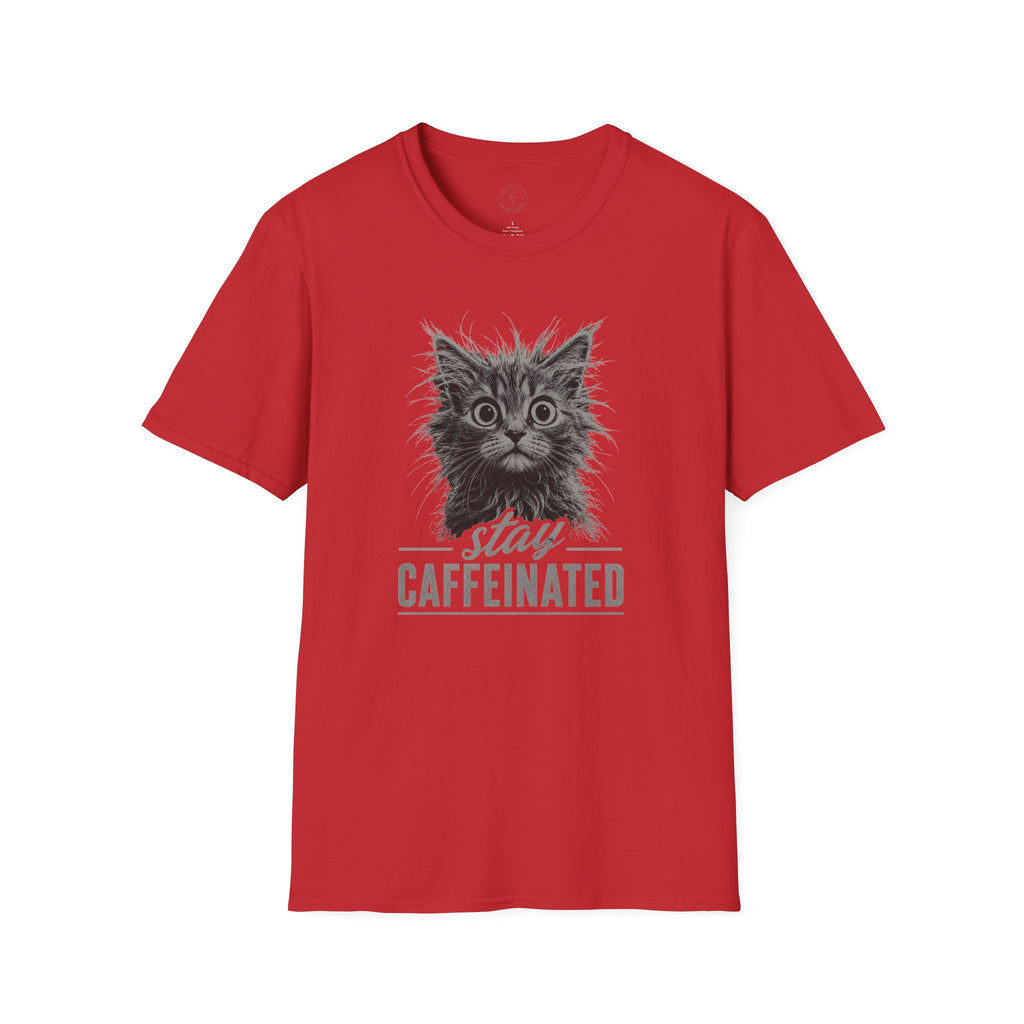Stay Caffeinated Cat T-Shirt | Cat Tee