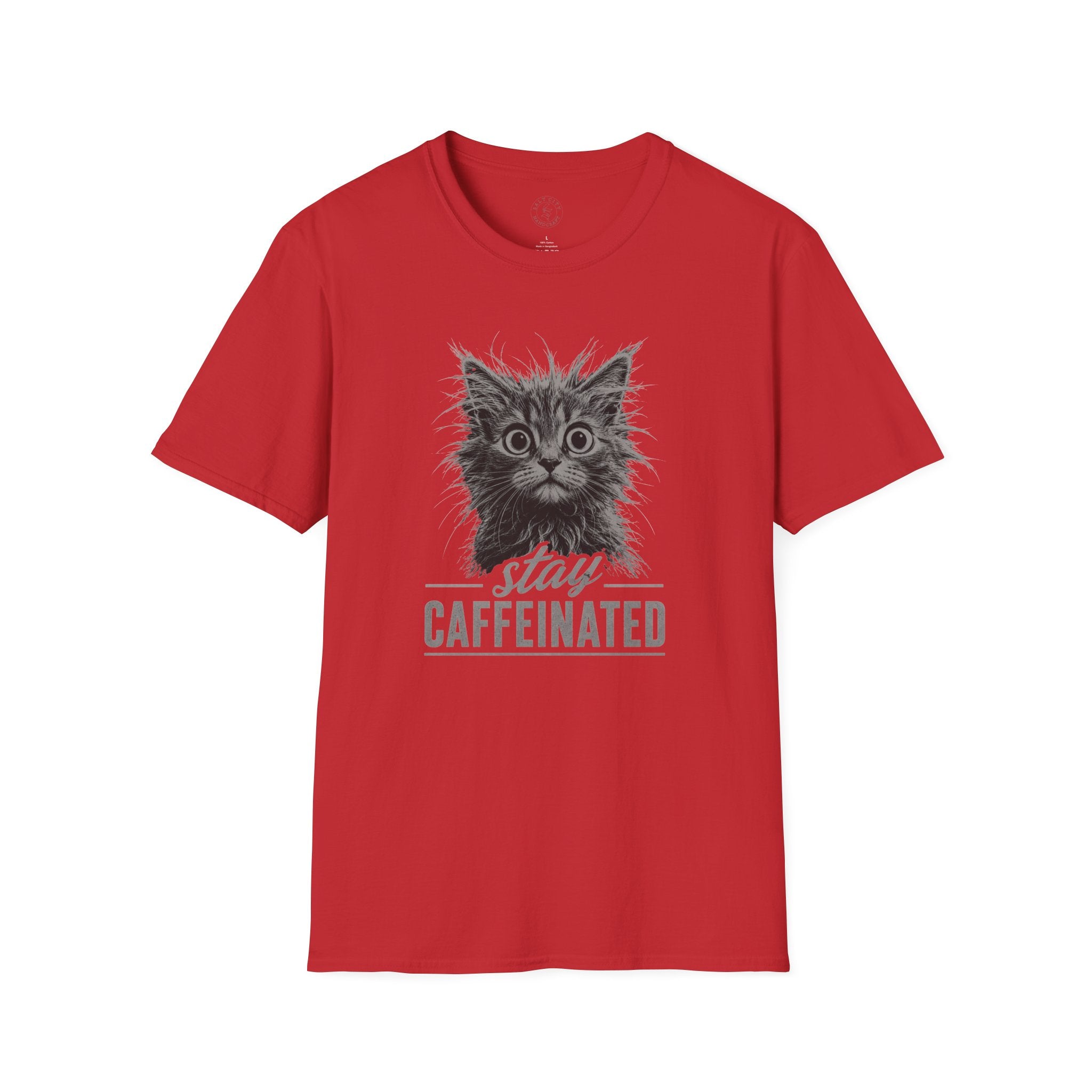Stay Caffeinated Cat T-Shirt | Cat Tee