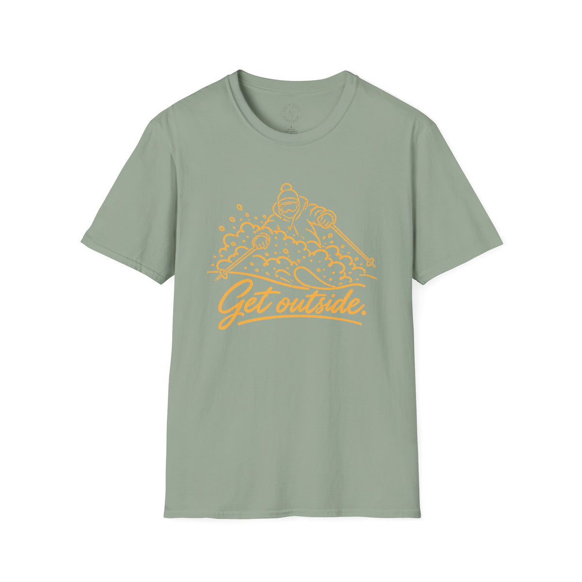 Outdoors T-Shirt — Get Outside Mountain Graphic Outdoor Adventure Tee