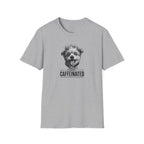 Stay Caffeinated Dog T-Shirt — Cute Pup Coffee Lover Tee