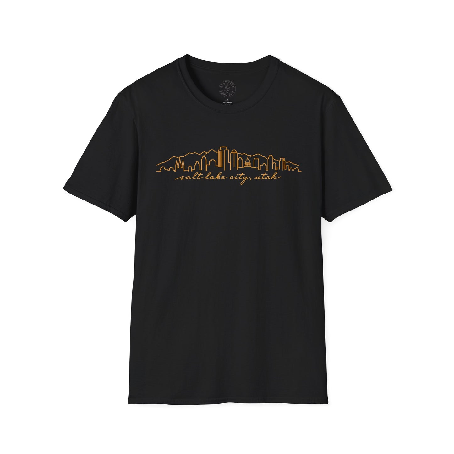 Salt Lake City Skyline T-Shirt — Minimalist Mountain City Tee
