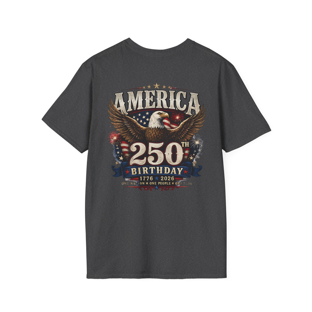 America 250th Birthday T-Shirt — Patriotic Eagle 1776–2026 Celebration Tee