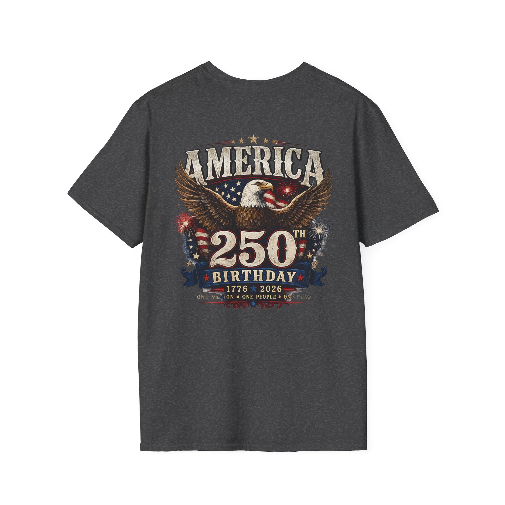 America 250th Birthday T-Shirt — Patriotic Eagle 1776–2026 Celebration Tee