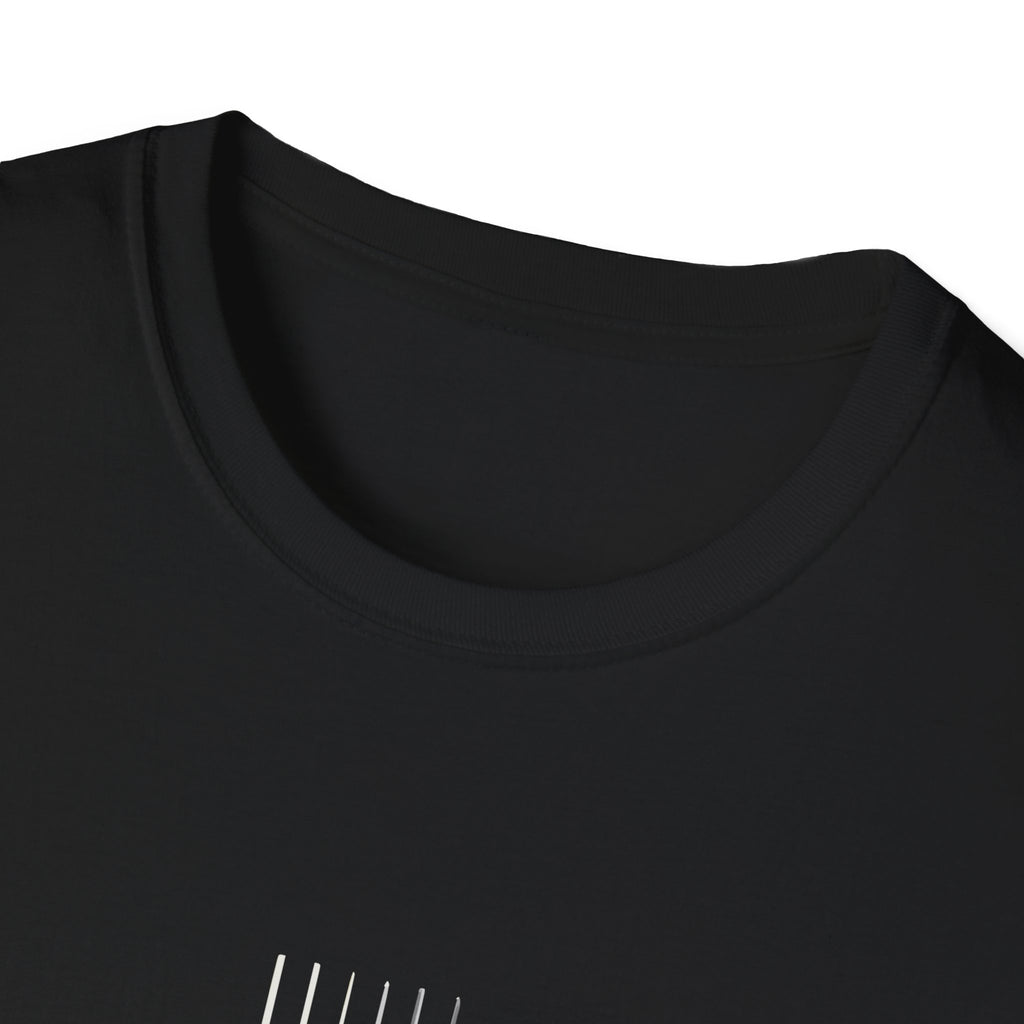 Minimal Acoustic Guitar Graphic T-Shirt | Yellow Guitar Strings