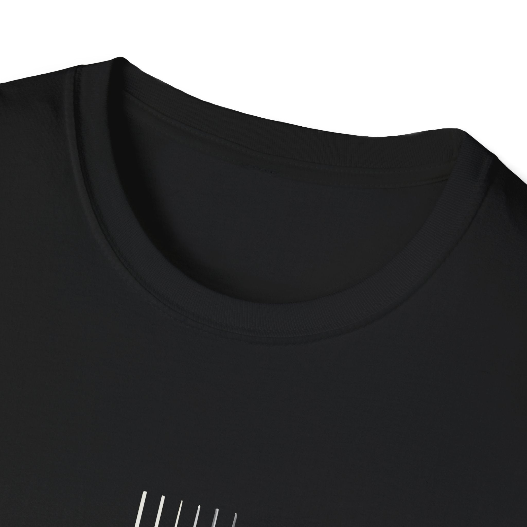 Minimal Acoustic Guitar Graphic T-Shirt | Yellow Guitar Strings