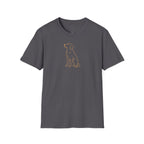 Minimal Outline Labrador T-Shirt — Simple Line Dog Tee for Pet Lovers