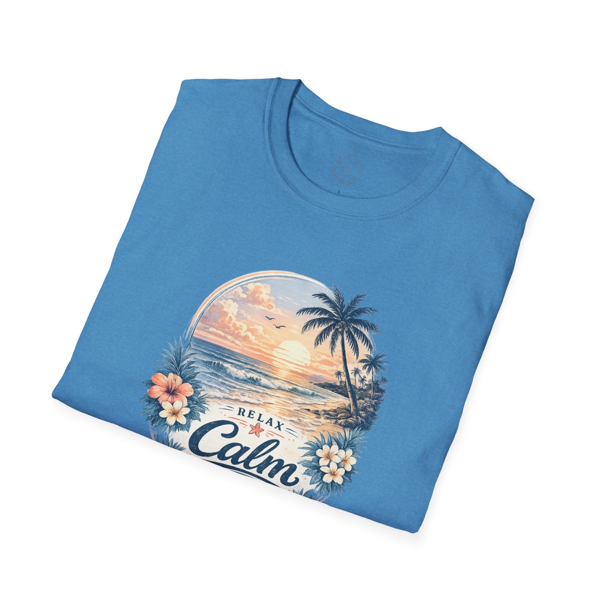 Calm Paradise Sunset T-Shirt — Tropical Beach Graphic Tee