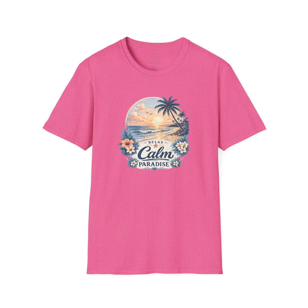 Calm Paradise Sunset T-Shirt — Tropical Beach Graphic Tee