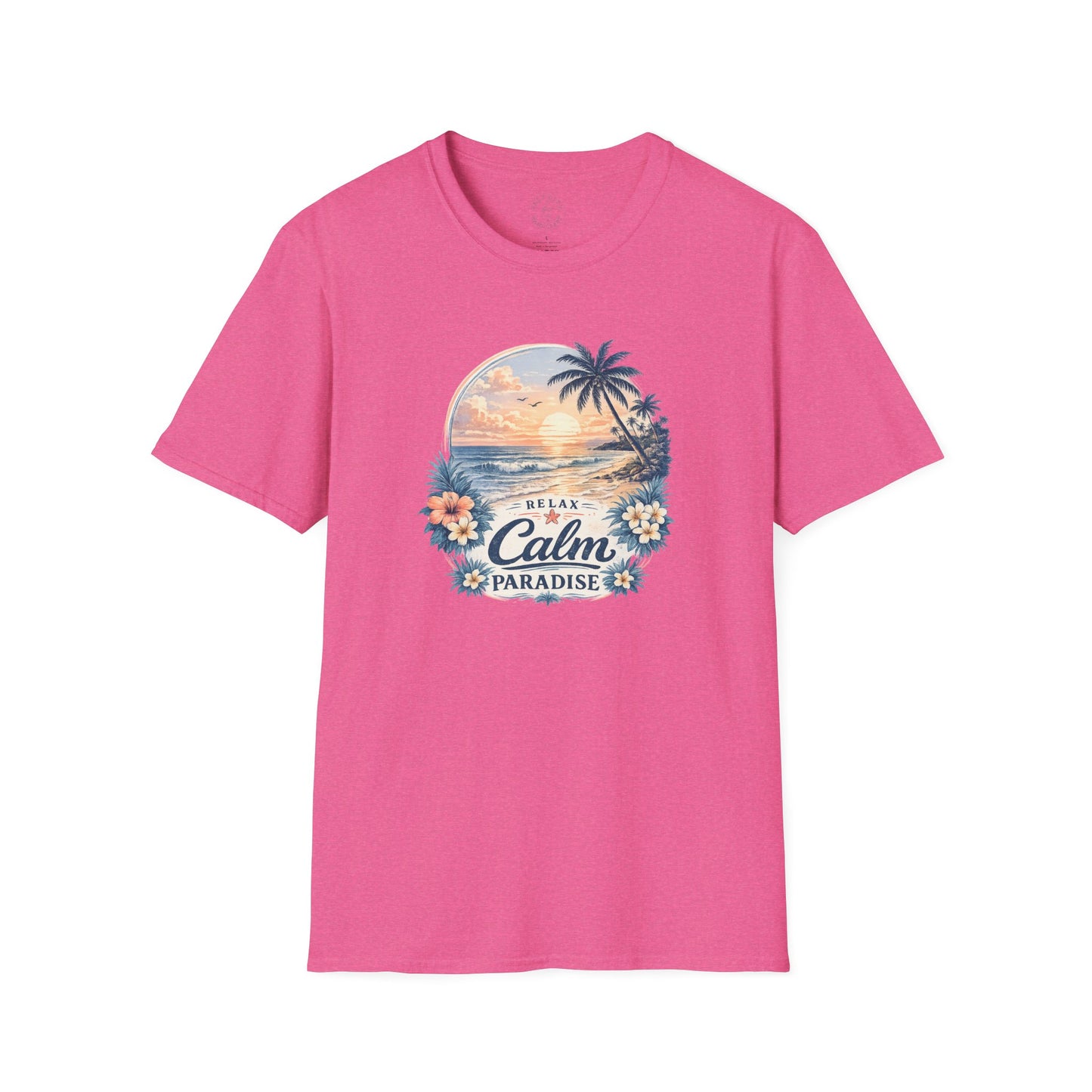 Calm Paradise Sunset T-Shirt — Tropical Beach Graphic Tee