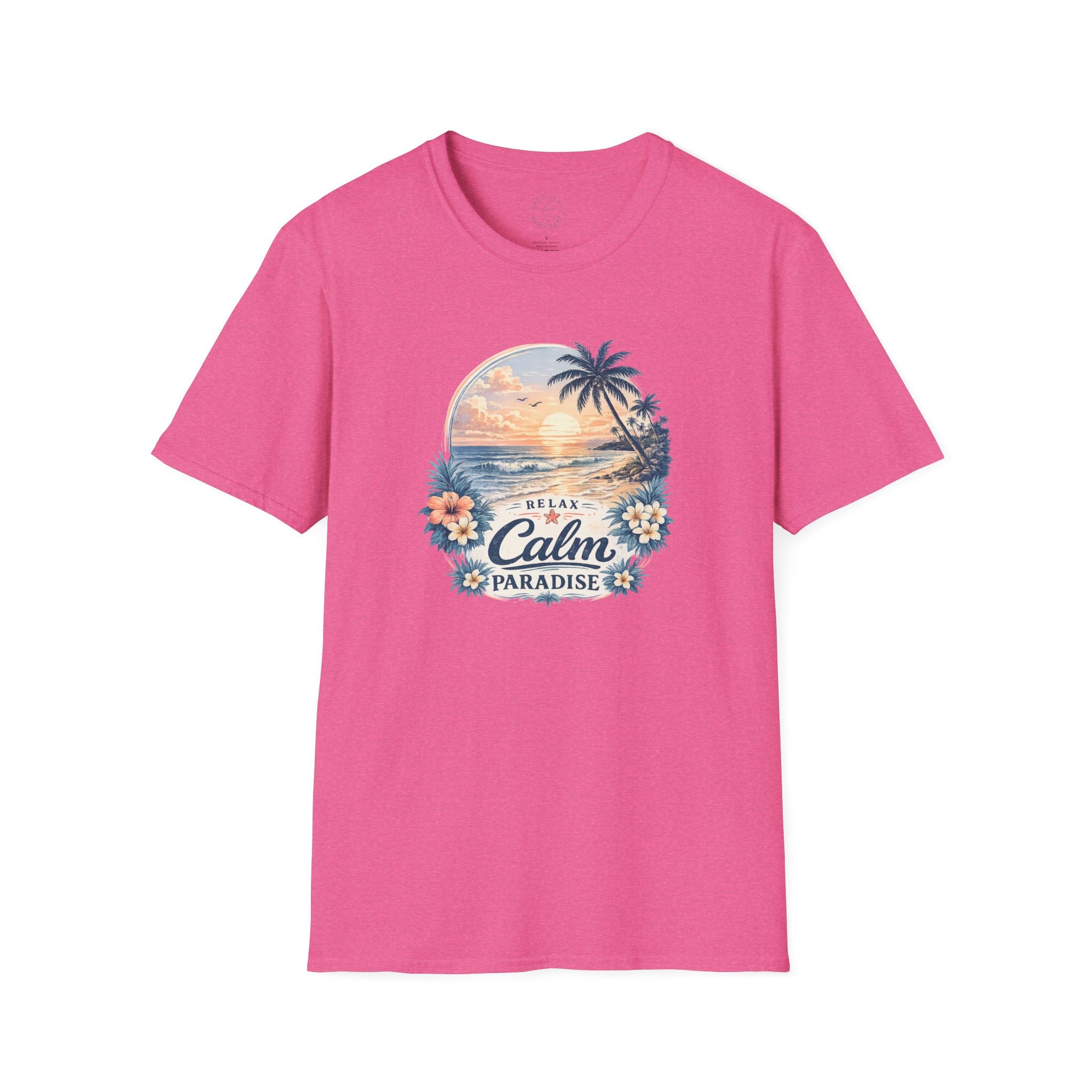 Calm Paradise Sunset T-Shirt — Tropical Beach Graphic Tee