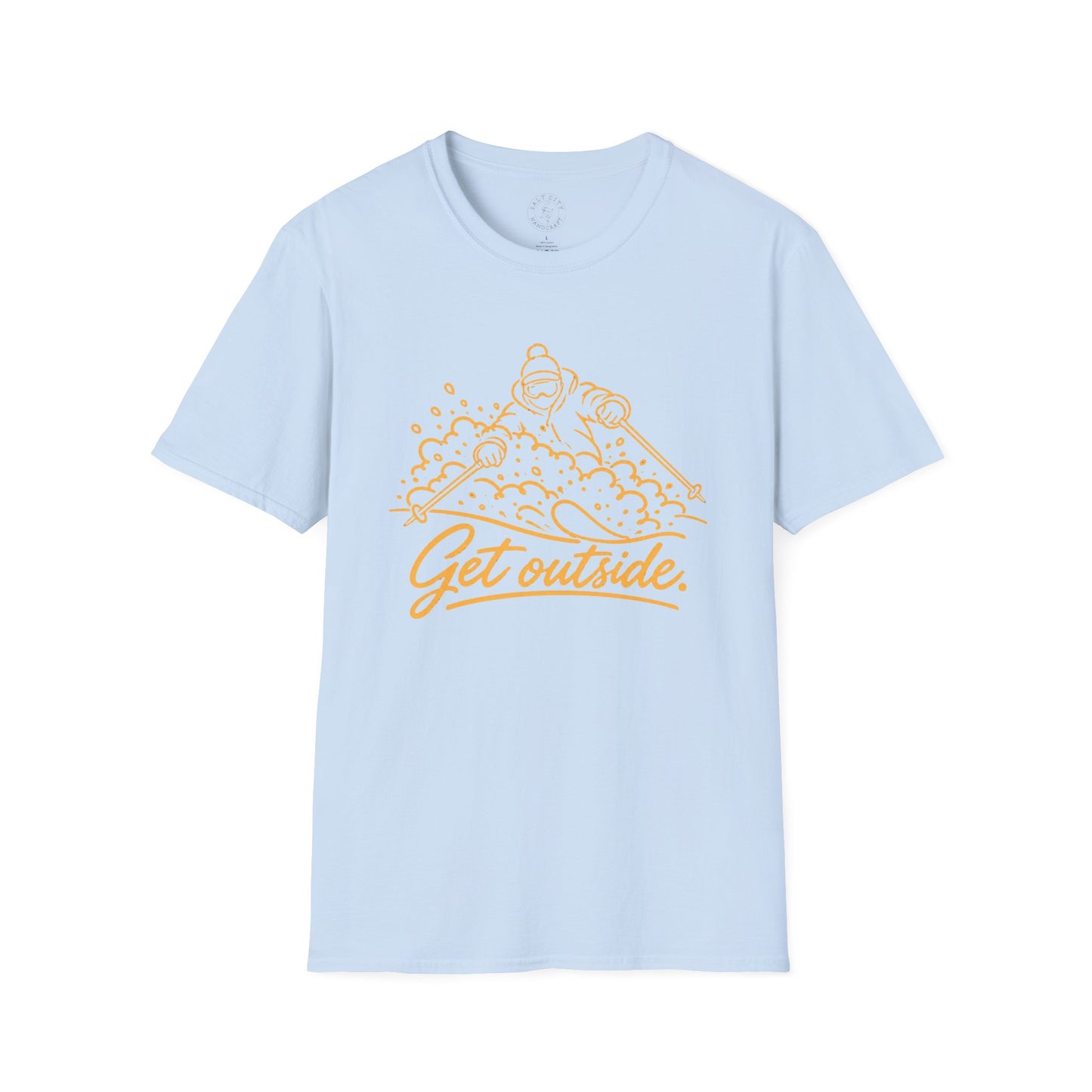 Outdoors T-Shirt — Get Outside Mountain Graphic Outdoor Adventure Tee