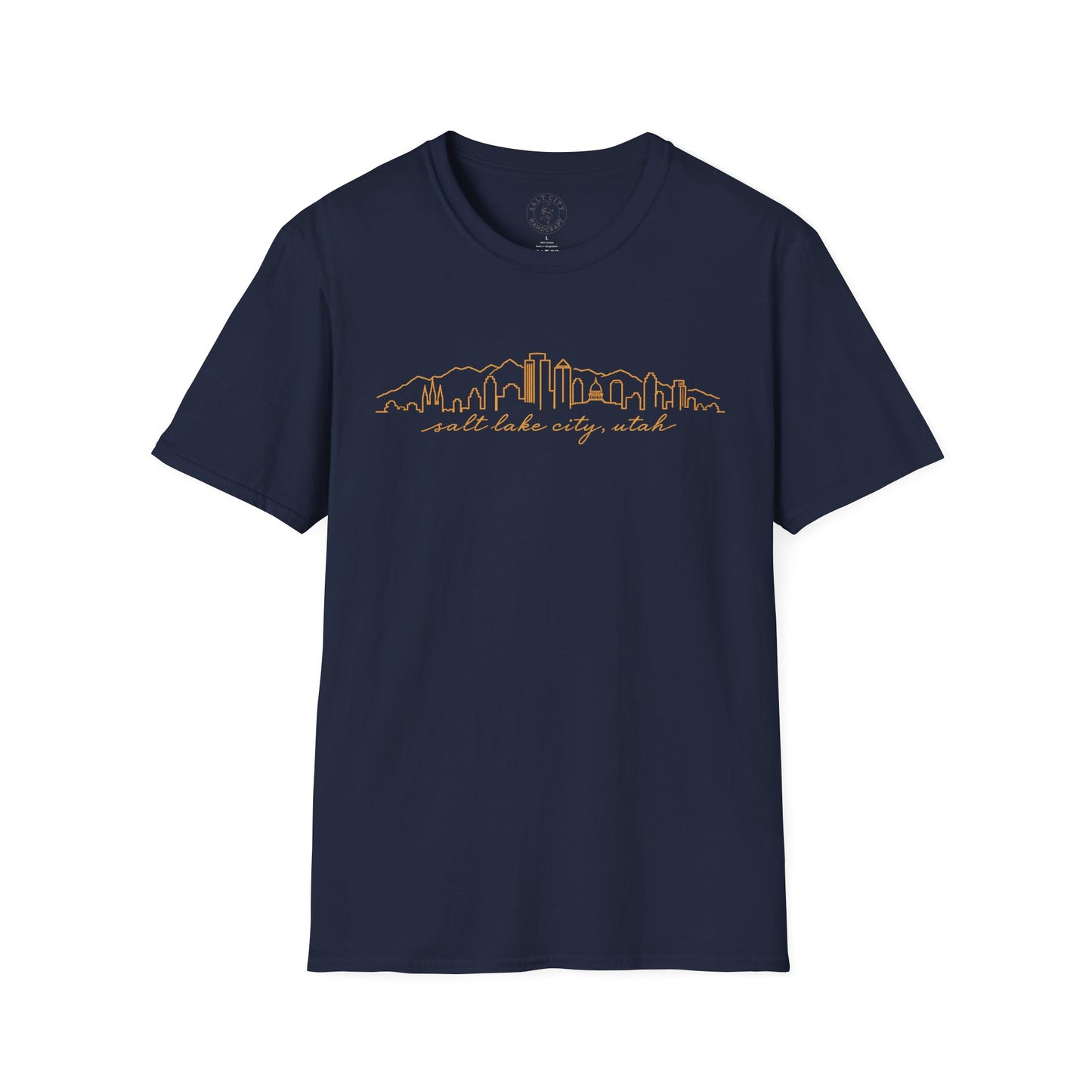 Salt Lake City Skyline T-Shirt — Minimalist Mountain City Tee