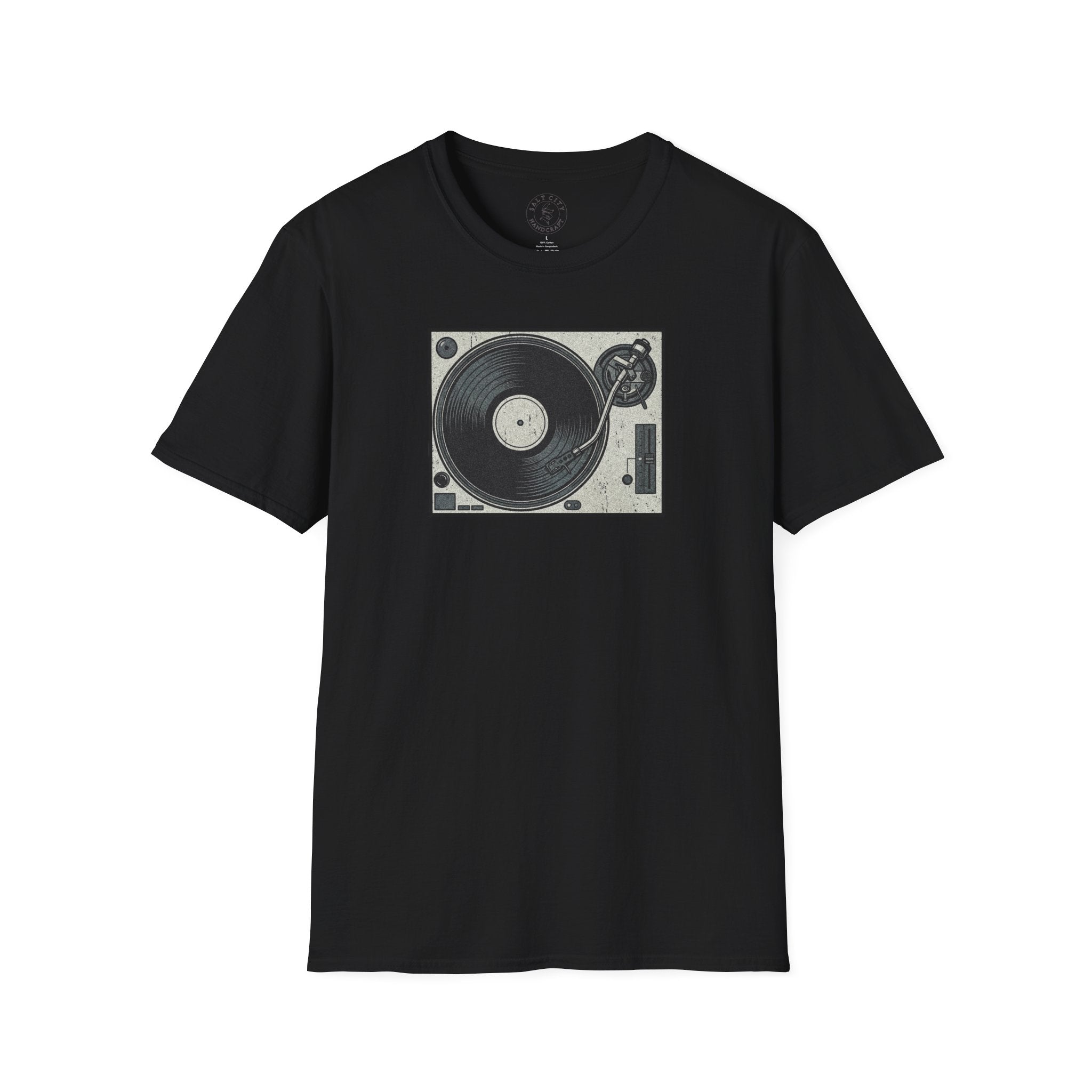 Vintage Turntable Record Player T-Shirt | Retro Vinyl Graphic Tee
