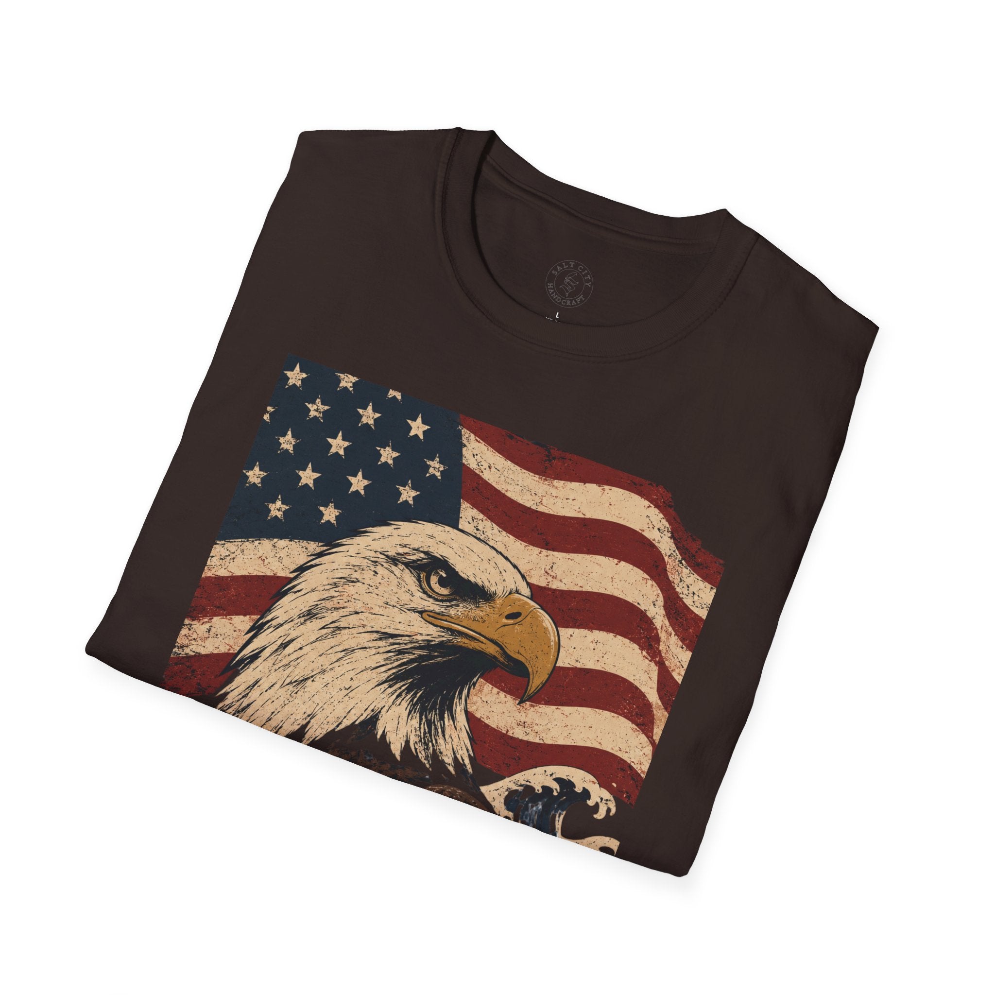 Patriotic Eagle T‑Shirt | American Flag Bald Eagle Graphic Tee