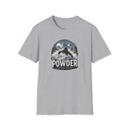 Powder Before Work Ski T-Shirt | Vintage Mountain Snowboarding Tee | Unisex Tee