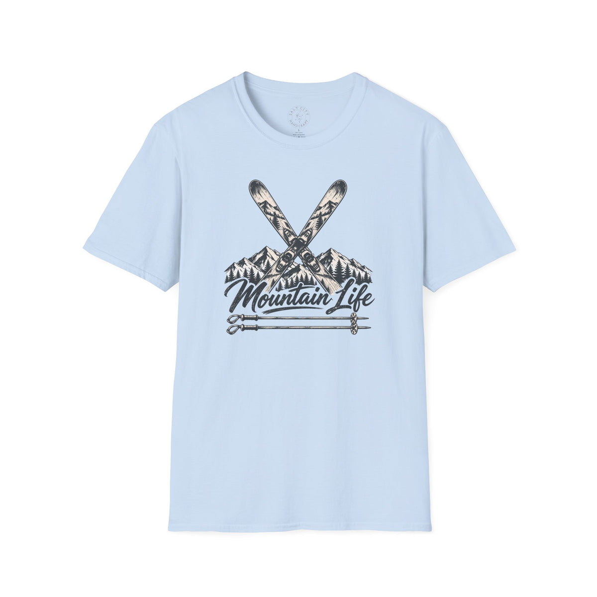 Mountain Life Ski T-Shirt - Retro Skiing Graphic - Unisex