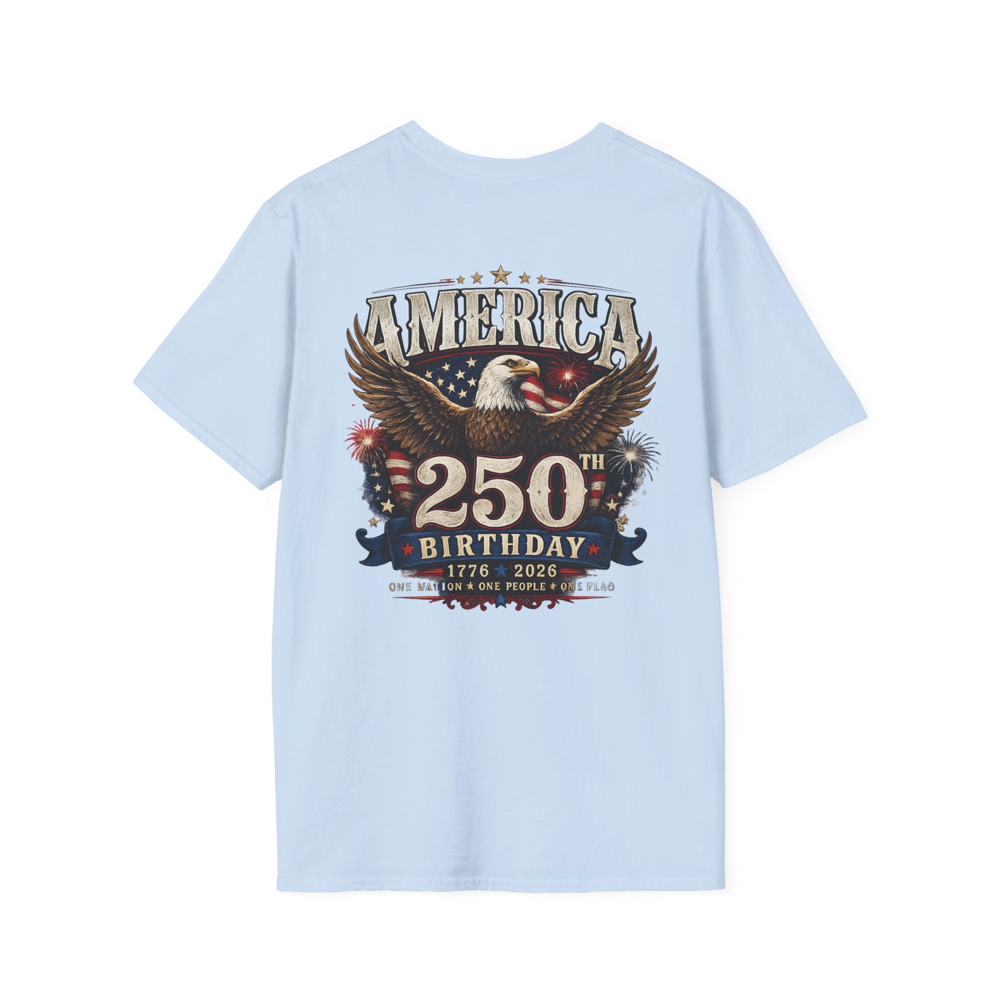 America 250th Birthday T-Shirt — Patriotic Eagle 1776–2026 Celebration Tee