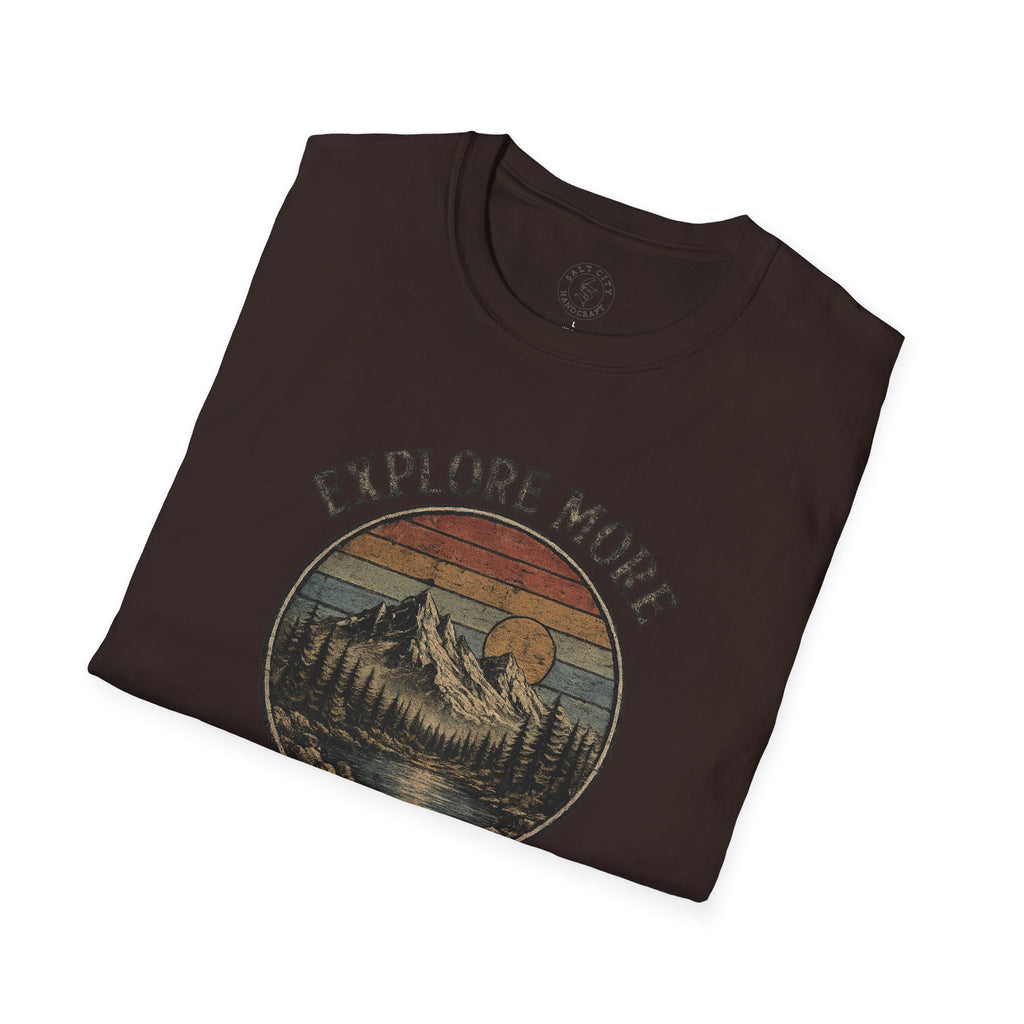 Explore More Mountain Lake T-Shirt — Adventure Outdoors Graphic Tee