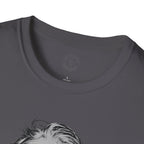 Stay Caffeinated T-Shirt — Funny Coffee Tee with Einstein Sketch