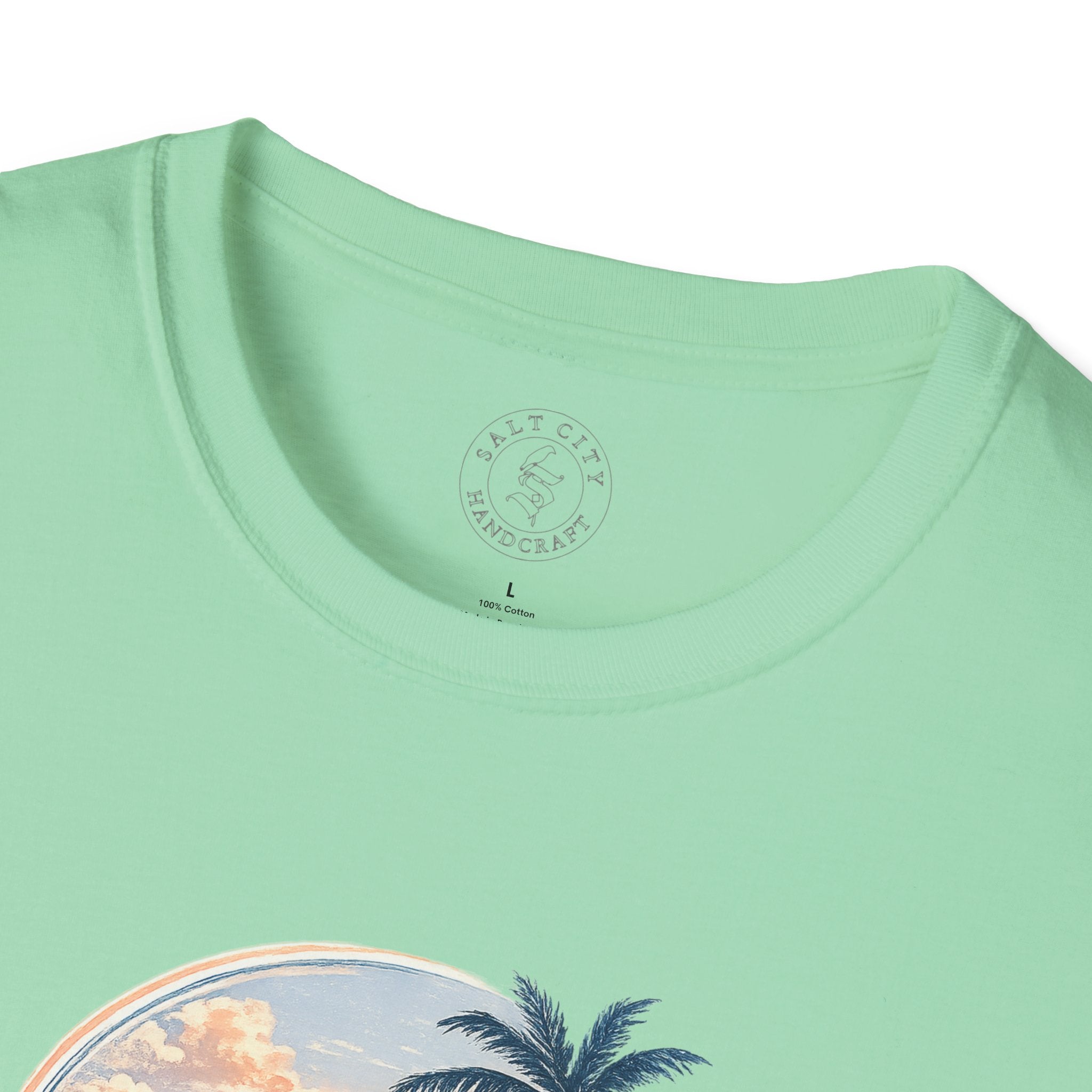 Calm Paradise Sunset T-Shirt — Tropical Beach Graphic Tee