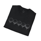 Row of Golf Balls T-Shirt | Minimalist Golf Design | Sports Apparel