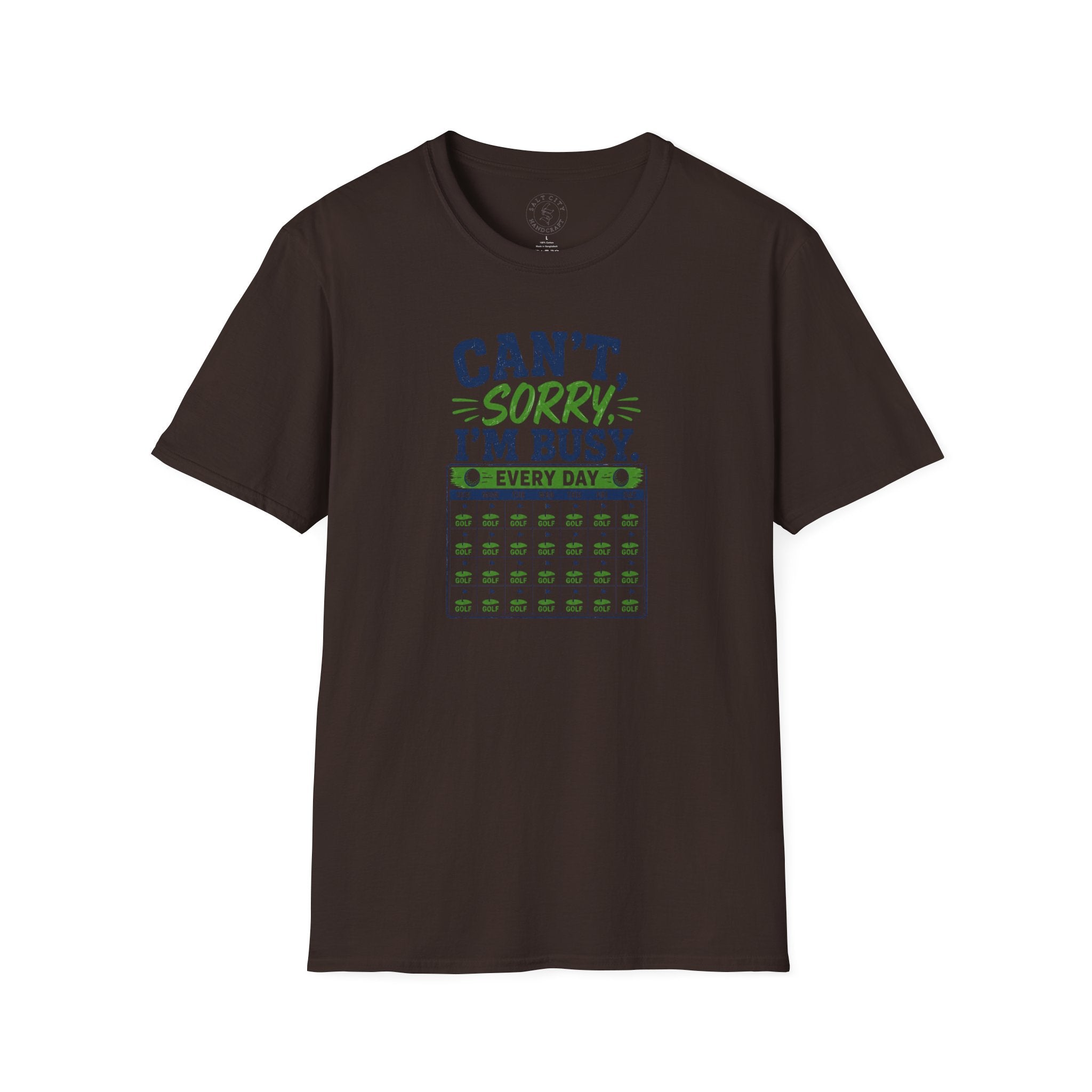 Can't, Sorry I'm Busy Golf T-Shirt — Funny Golf Shirt