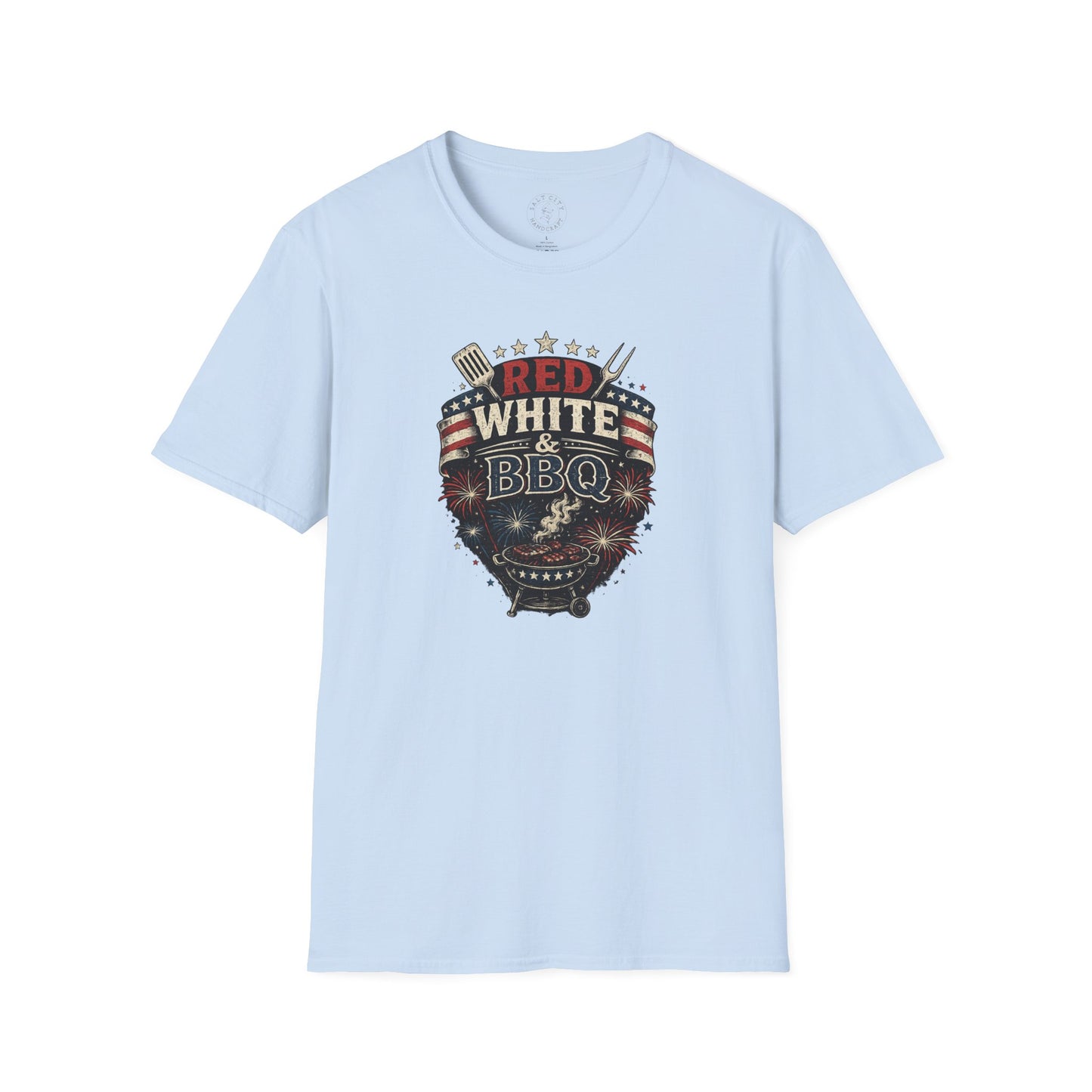 Red, White & BBQ T-Shirt — Patriotic 4th of July Grill Tee