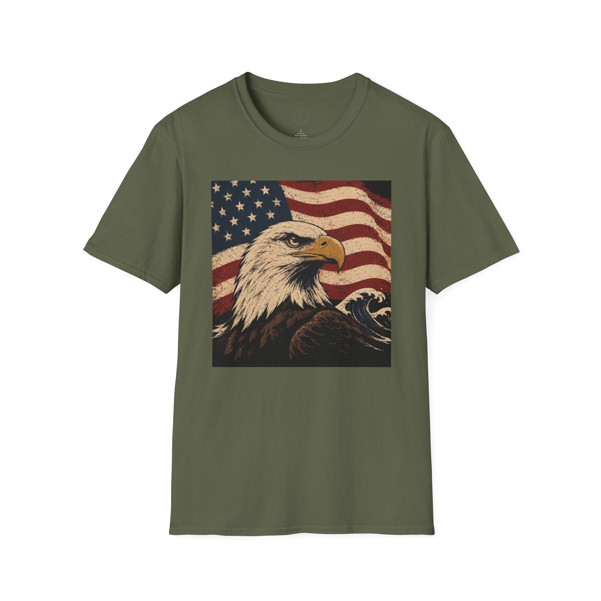 Patriotic Eagle T‑Shirt | American Flag Bald Eagle Graphic Tee