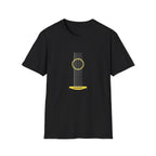 Minimal Acoustic Guitar Graphic T-Shirt | Yellow Guitar Strings