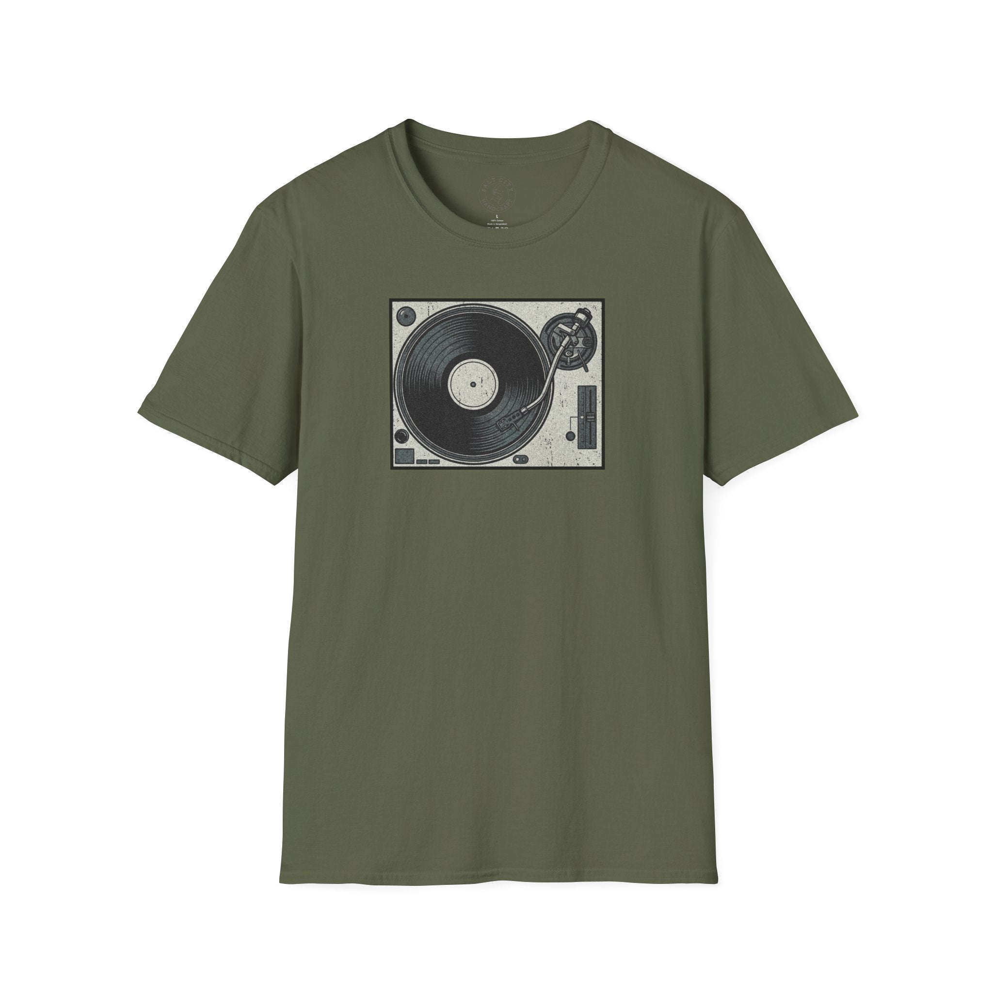 Vintage Turntable Record Player T-Shirt | Retro Vinyl Graphic Tee