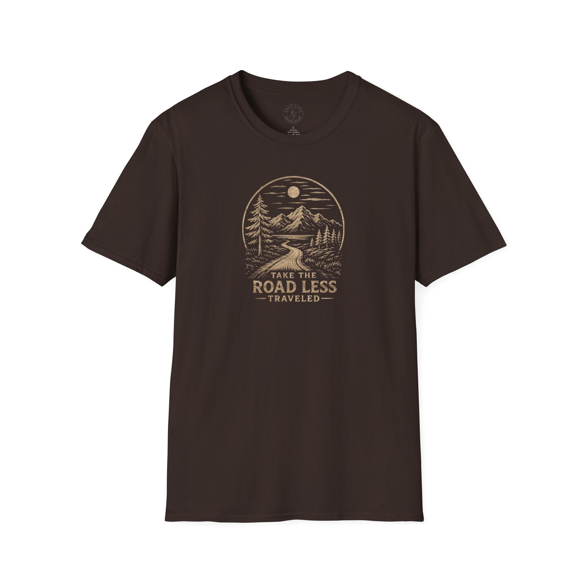 Road Less Traveled Mountain T‑Shirt — 'Take the Road Less' Adventure Tee