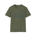Ski Lift Chairs T-Shirt | Cable Car Line Sketch, Mountain Resort Apparel