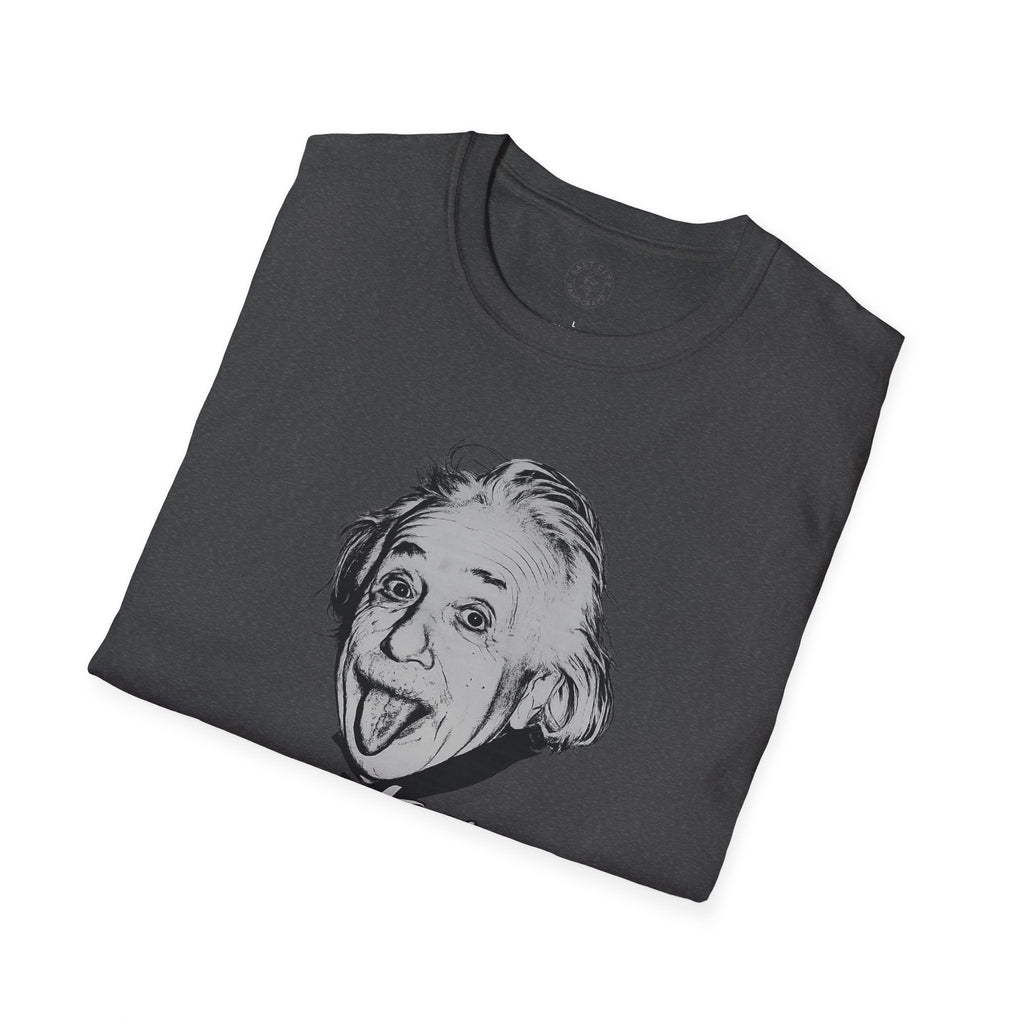 Stay Caffeinated T-Shirt — Funny Coffee Tee with Einstein Sketch