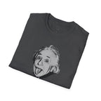 Stay Caffeinated T-Shirt — Funny Coffee Tee with Einstein Sketch