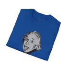 Stay Caffeinated T-Shirt — Funny Coffee Tee with Einstein Sketch