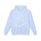 Skier White Hoodie | Plain Pullover Hooded Sweatshirt