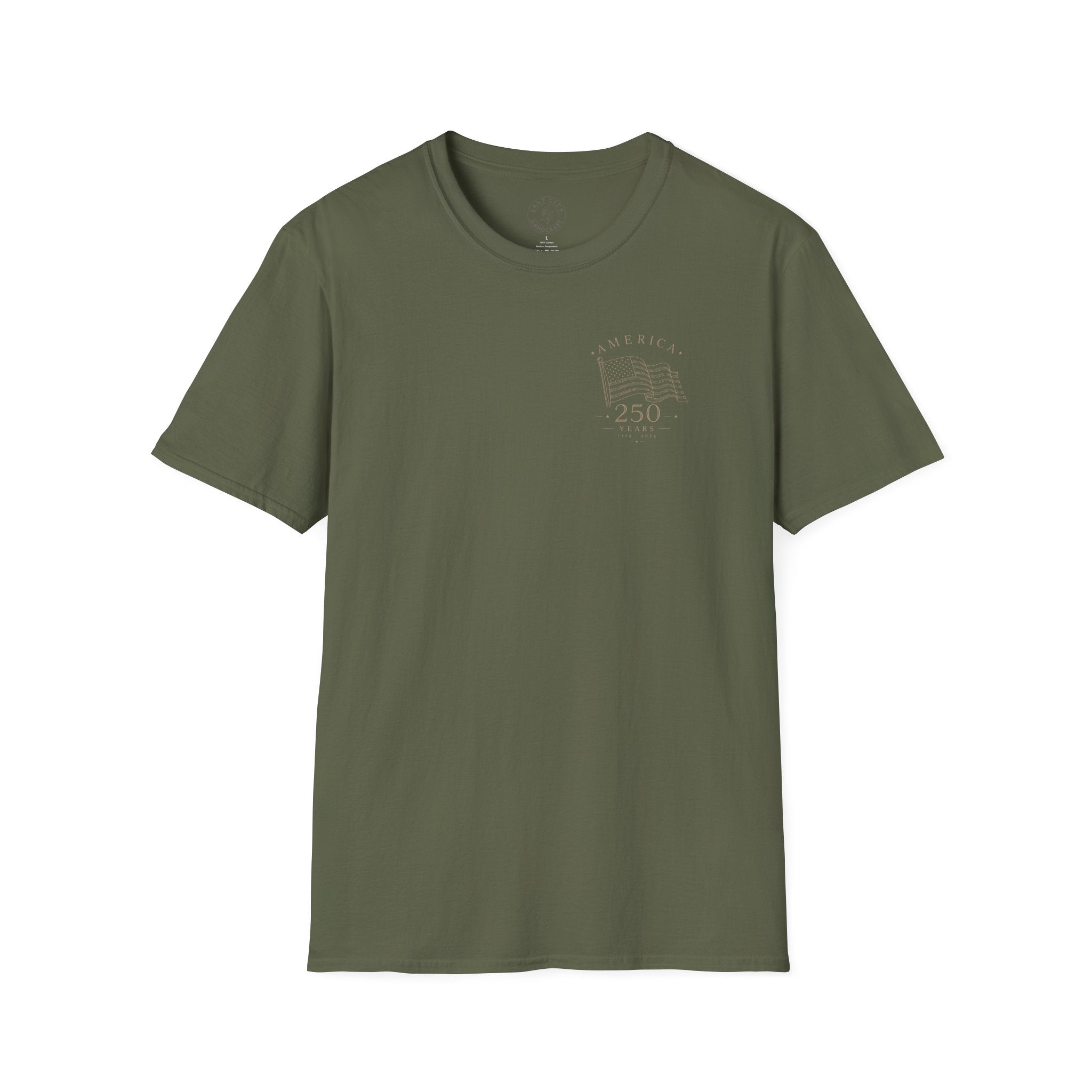 America 250 Years Commemorative T-Shirt | Minimal Patriotic Tee