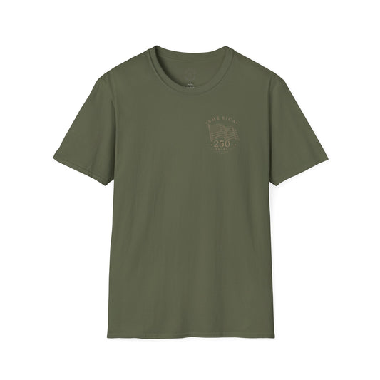 America 250 Years Commemorative T-Shirt | Minimal Patriotic Tee